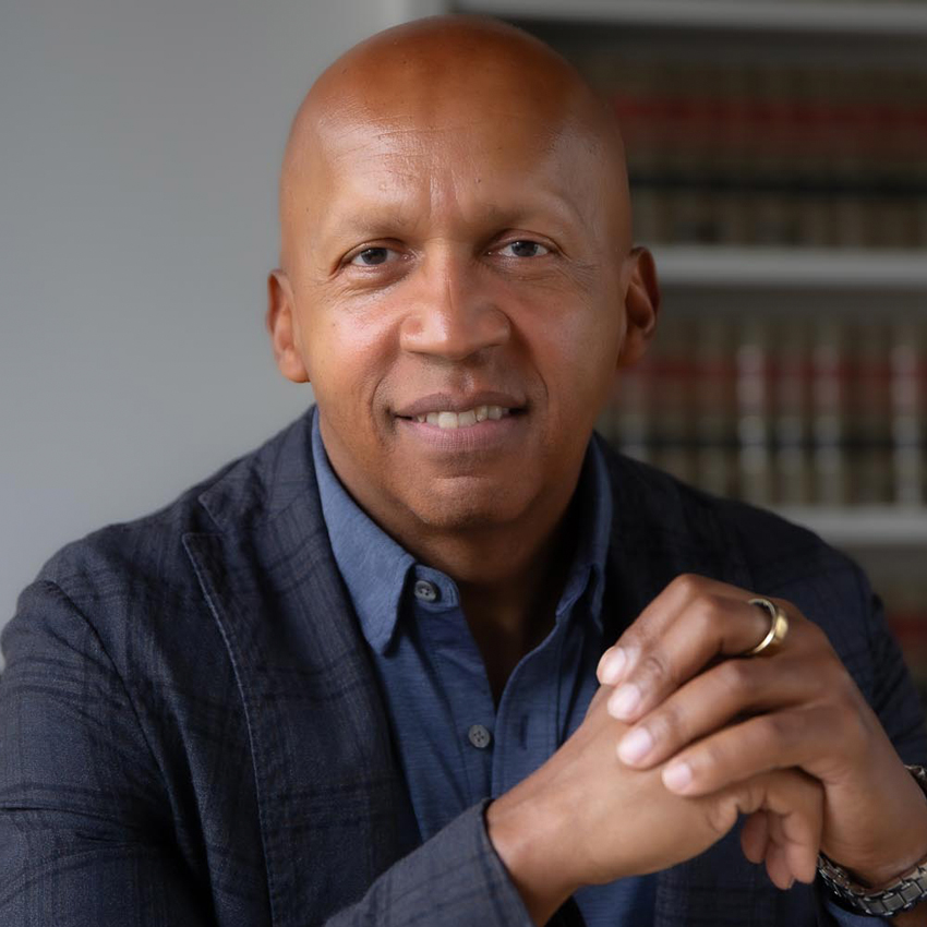 Headshot photo of Bryan Stevenson